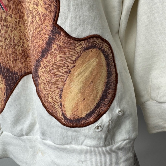 R13 White Teddy Bear Sweatshirt - Picture 8 of 12